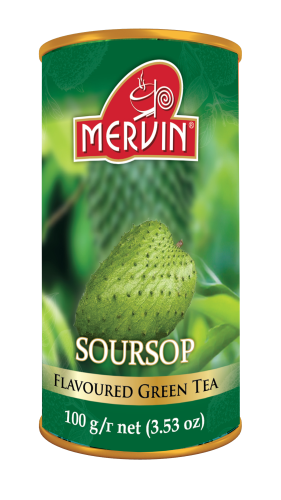Zielona herbata liściasta o smaku gravioli Mervin Soursop 100g