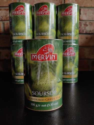 Zielona herbata liściasta o smaku gravioli Mervin Soursop 100g