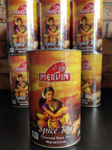 Czarna herbata liściasta imbir kardamon Mervin Spice Tea 100g