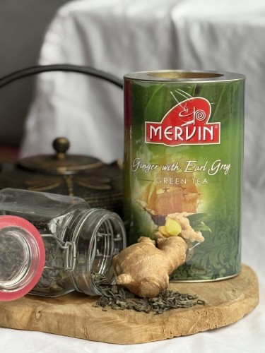 Zielona herbata liściasta earl grey z imbirem Mervin Ginger Earl Grey 100g