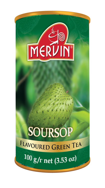 Zielona herbata liściasta o smaku gravioli Mervin Soursop 100g