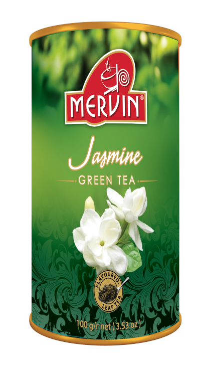 Zielona herbata liściasta z jaśminem Mervin Jasmine 100g